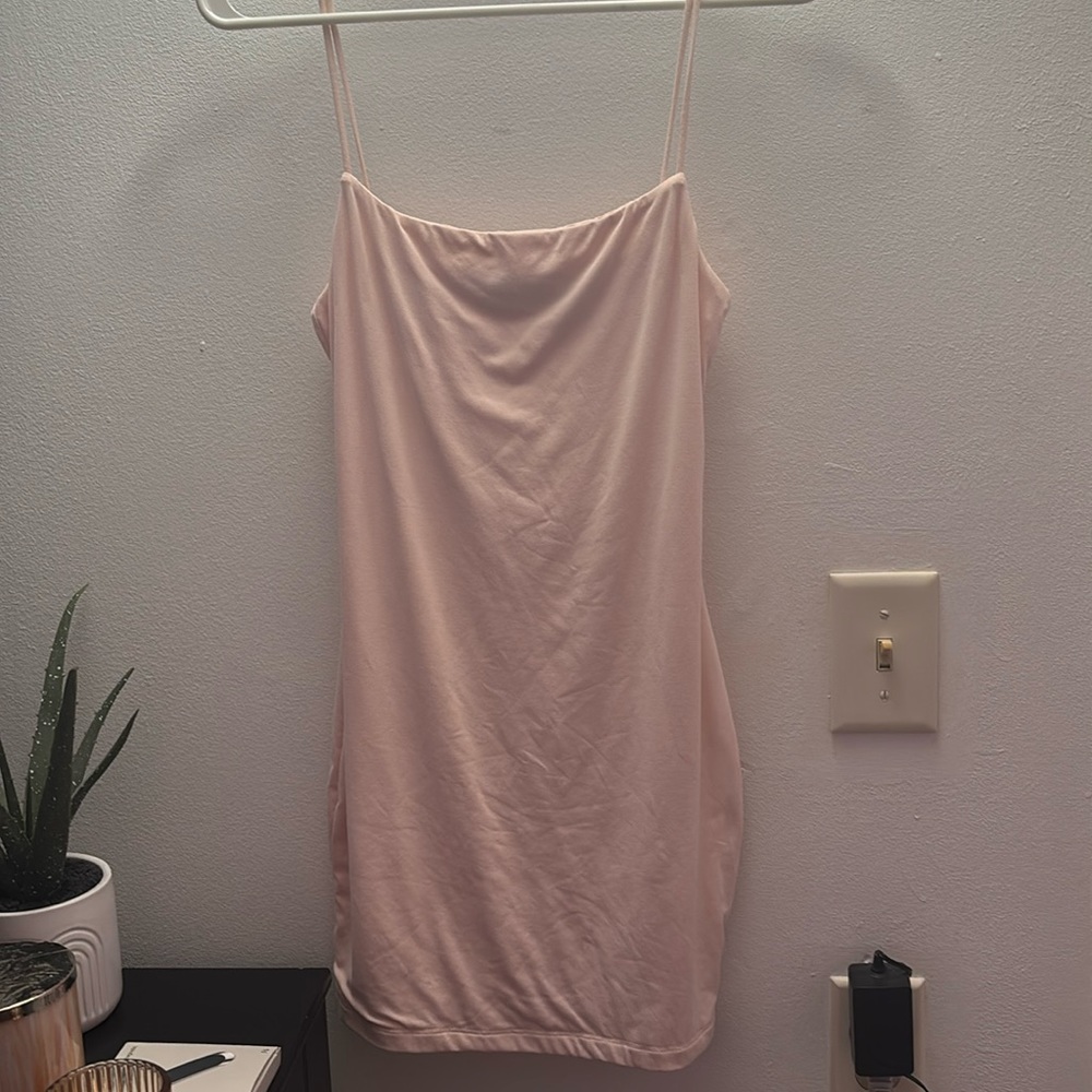 Light pink tight dress